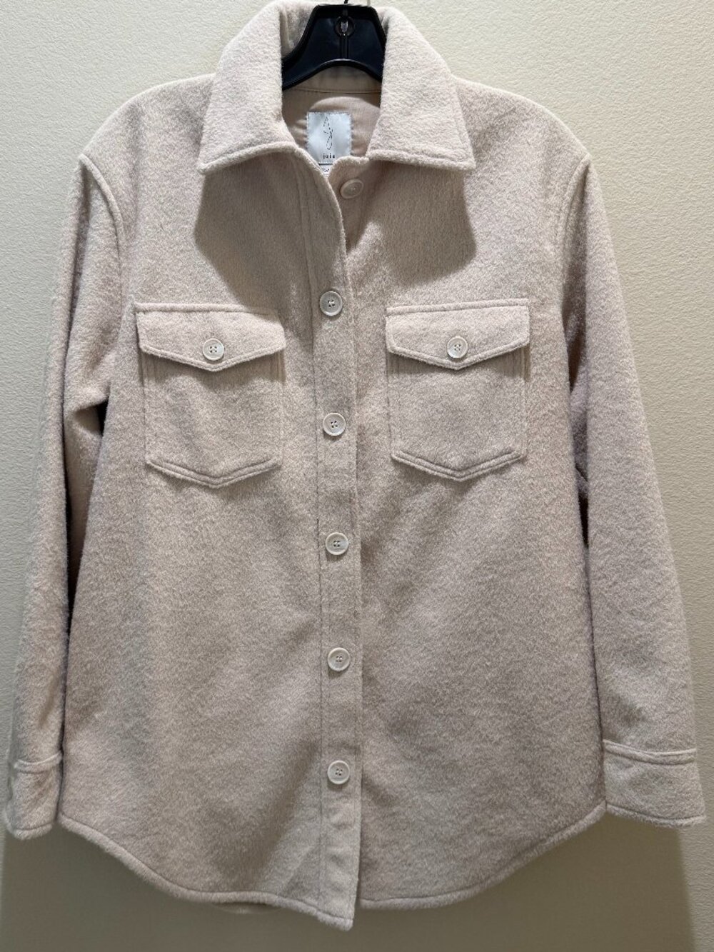 Joie Oatmeal Button Front Shacket Size XS